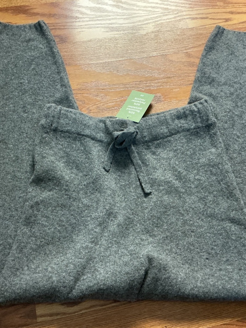H&M Gray Wool Blend Drawstring High Waist Sweater Pants  Size S
